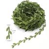 10M Silk Leaf-Shaped Handmake Artificial Green Leaves Hanging Vines Wedding Decoration DIY Wreath Gift Scrapbooking Craft