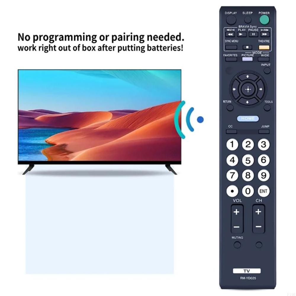 RM-YD025 For Sony TV Remote Control Replacement No Programming Infrared Controller