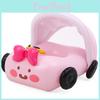Inflatable Cartoon Car Seat Boat With Sunshade Steering Wheel For Children Swimming Activities