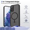 KEYSION Magnetický obal na telefon pro Samsung S20 FE S21 FE Silikon+PC Matný Průsvitný Čirý Nárazuvzdorný kryt pro Galaxy S21 S20 FE 5G