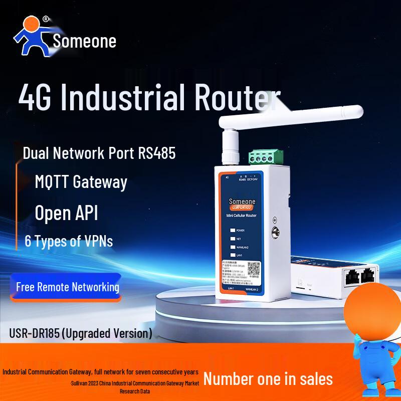 

Compact Cat.1 4G Industrial Router DR185