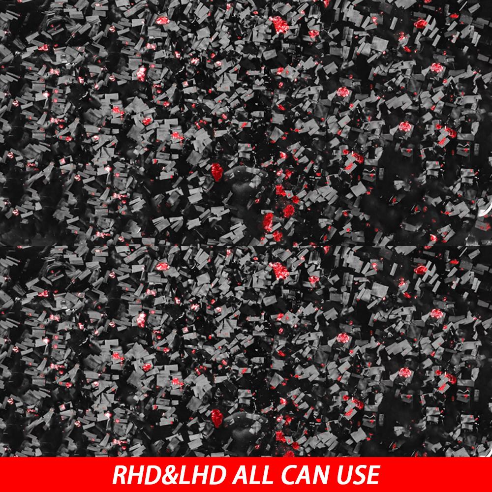 For Porsche Panamera 2010-2016 Forged Carbon Fiber Rear Seat Multimedia Panel Cover Car Interior Decoration Accessories Sticker