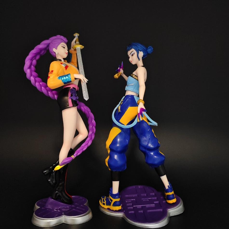 22cm/8.66inch KPop Demon Hunter Rumi Zoey Action Figure Anime Periphery CollectionPVC Toys Desktop Car Ornaments Model Gifts