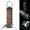 Wild Bird Hanging Feeder Seed Container Hanger Garden Outdoor Feeding Green