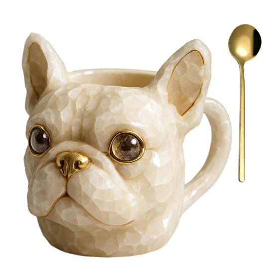 French Bulldog Mug Handmade Coffee Cup Novelty Tea Milk Mug Personalized Drinkware Gifts for Dog Lovers