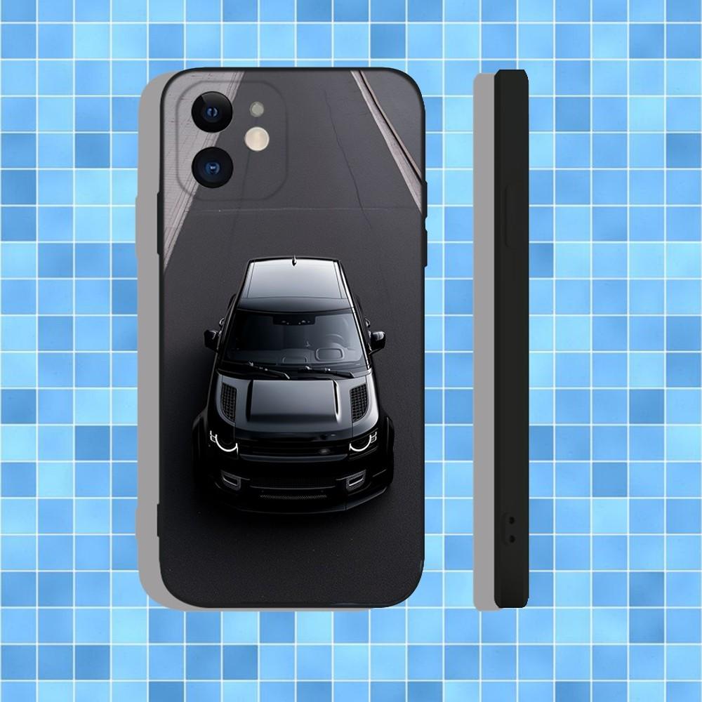 R-Range Roveres Sport Car Phone Case For iPhone 16,15,14,13,12,11,Pro,Max,Plus,X,XS,XR,SE,8,7,Mini,Soft Silicone Black Case