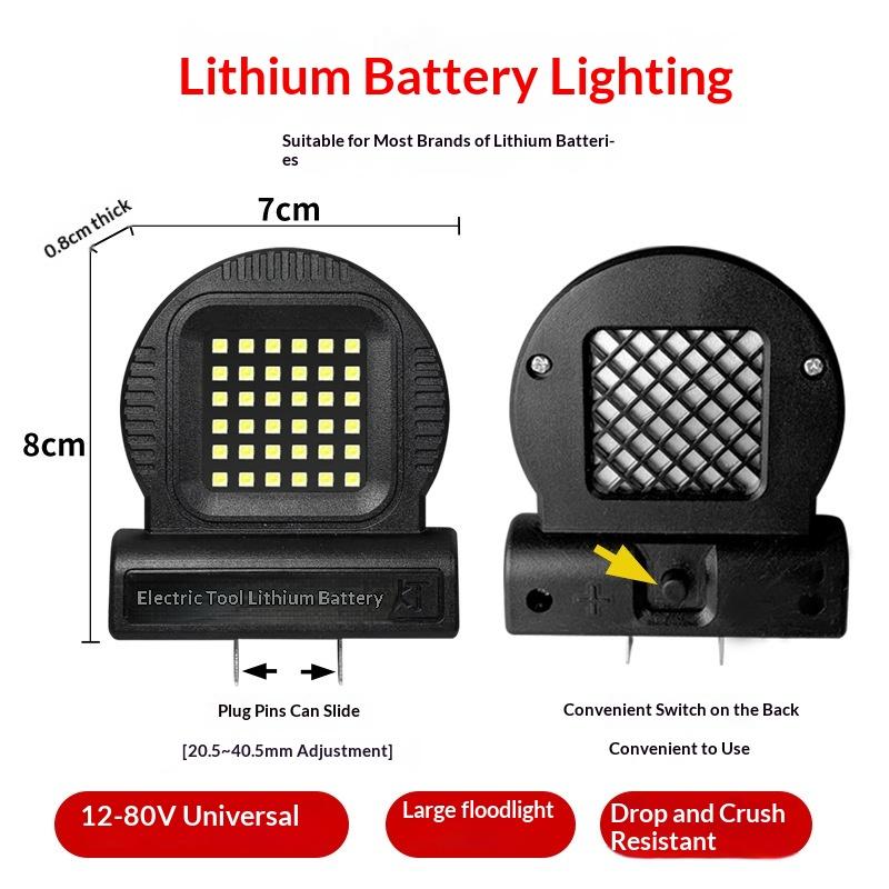 1/2/4Pcs Universal Portable Led Work Lamp For 18V-21V Li-Ion Battery Outdoor Camping Emerge Light Power Tool Accessories