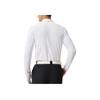 FILA Stand Collar Half Zip Knit Long Sleeve T-Shirt Men Tops Jade-White A11M515210FWT