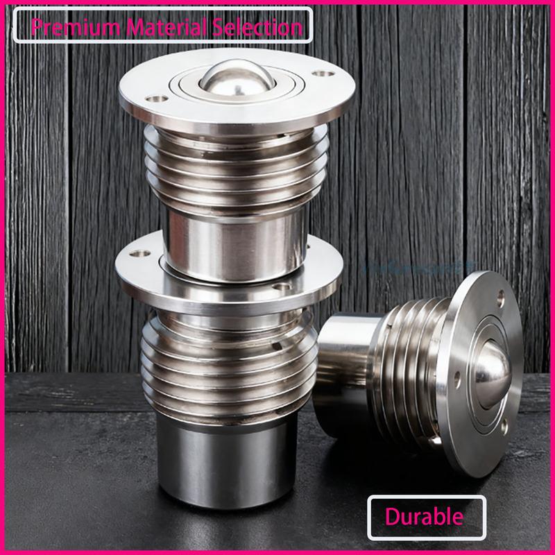 Steel Ball Roller with Spring Telescopic Fine Thread Universal Joint Ball Head for Industrial Machinery M16/M20/M24