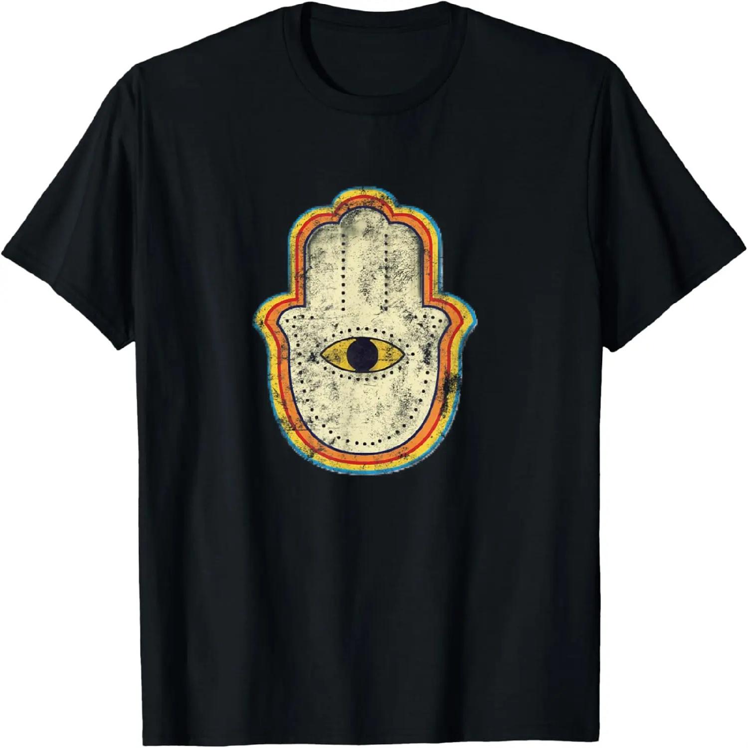 Хамса Сглаз Потертая Гранж Эстетика Футболка XXXXXL разноцветный
