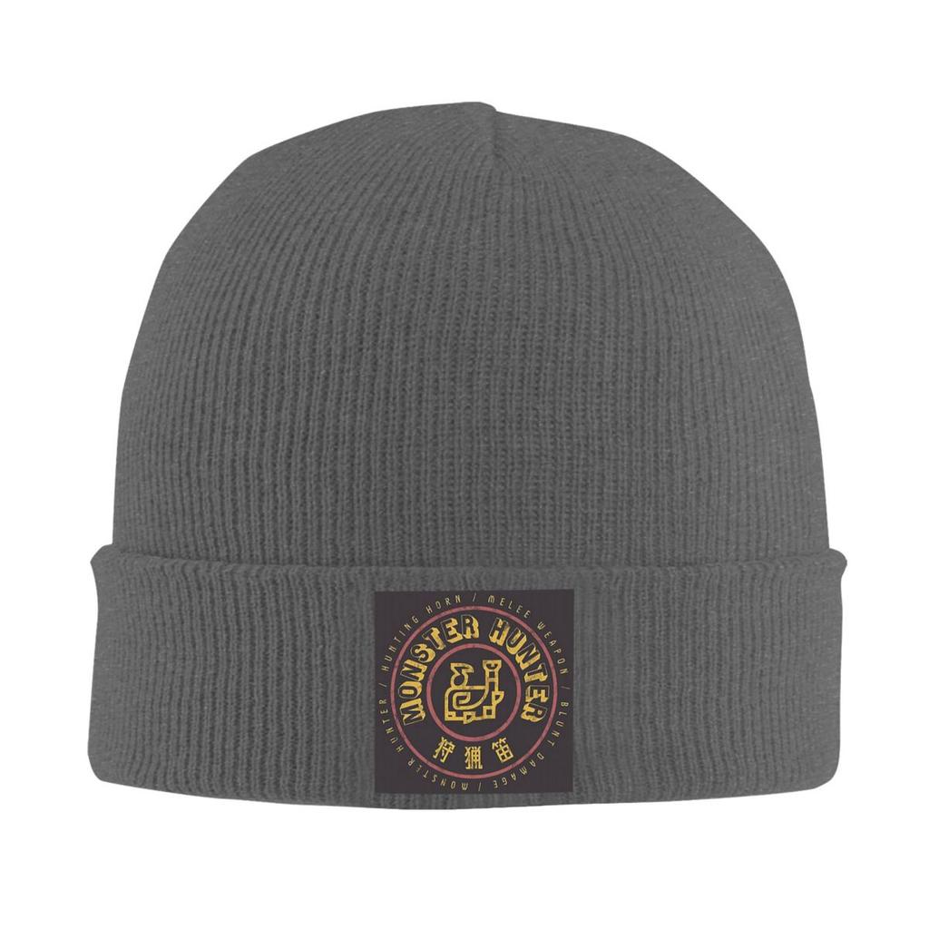 Monster Hunter Hunting Horn Warm Knitted Cap Fashion Bonnet Hat Autumn Winter Outdoor Beanies Hats for Men Women Adult