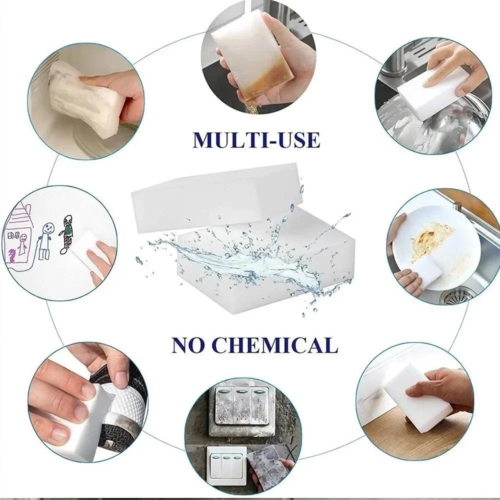 40/20Pcs Magic Nano Sponge Cleaner Multifunction Melamine Cleaning Spong for Dish Washing Home Kitchen Bathroom Cleaning Tools