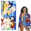K-On Anime Beach Towel Quick Dry Absorbent And Ultra Soft Fitness Sports Towel Perfect Accessories For Swimming Pool And Beach