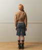 Tobaseu Hazzi Crop Raglan Knit Top (Melange Brown)