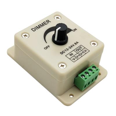 LED Monochrome Dimmer Manual Dimming Controller 8A Light Strip  12v Light Strip LED Controller