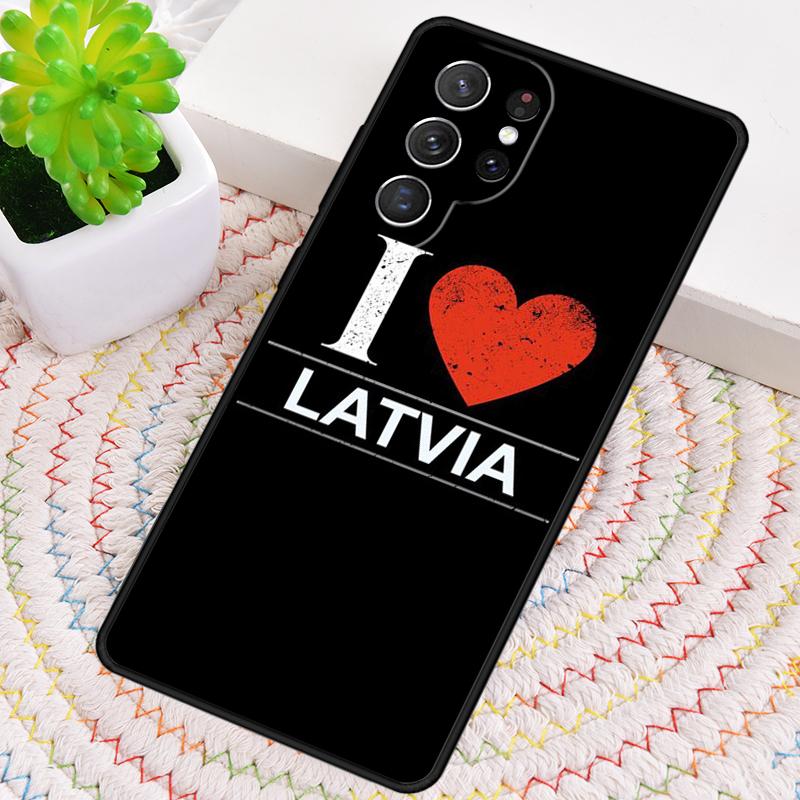 Lettische Flagge Wappen Silikon Handyhülle Für Samsung Galaxy note 10 pro S26 S25 S24 S23 S22 S21 Plus S25Ultra Capa Cover