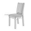 4pcs/set Stretch Dining Chair Seat Covers Jacquard Elastic Upholstered Chairs Cushion Slipcover Anti-Dirty Protector Removable