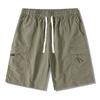 Zomer Heren Cargo Broeken IJszijde Ademende Korte Broeken Elastische Taille Effen Kleur Koel Gevoel Korte Broeken Mode Streetwear