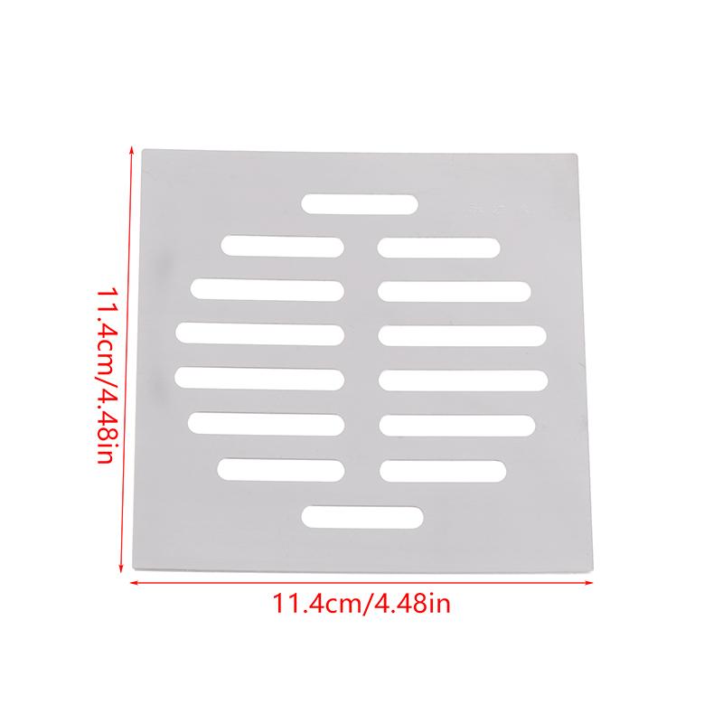 Odpływy podłogowe ze stali nierdzewnej Pokrywa siatkowa Kwadratowy otwór odpływowy Łapacz włosów pod prysznic Filtr Stoper Części metalowe do kuchni i łazienki