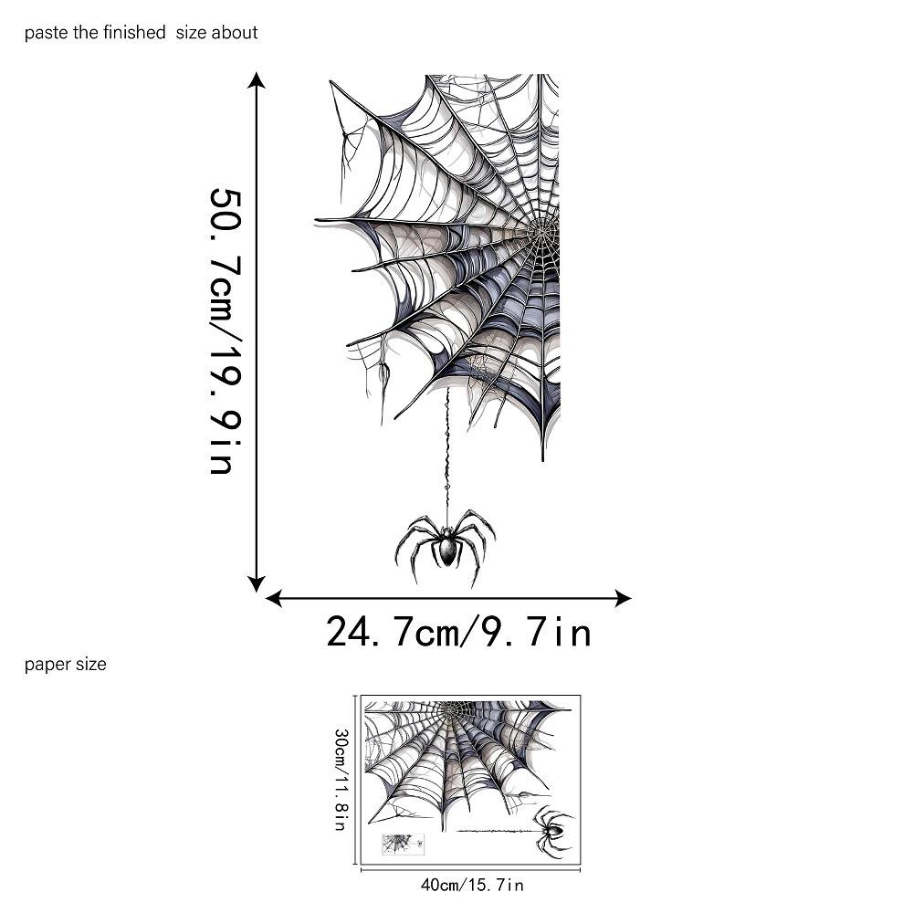 

Хэллоуин декор, наклейки на стекло «Паутина», детская комната, праздничный декор, украшение окна, электростатические наклейки, наклейки для украшения вечеринки 1pc
