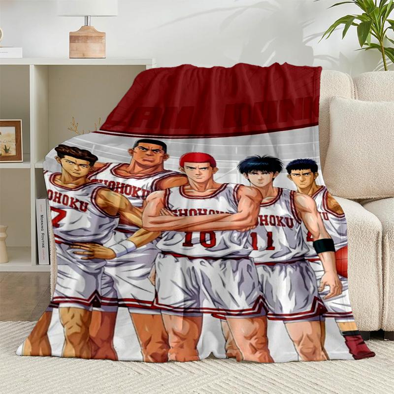 1PC Anime Basketball Heroes Flannel Blanket Gift, Suitable for Both Men And Women, Soft Ideal for Beds And Sofa, Birthday Or Christmas Gift