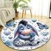 Personalized E-Eeyore Round Chair Office Rug - Perfect for Mat, Office Chair & More - Ideal Gift for Birthdays and Holidays