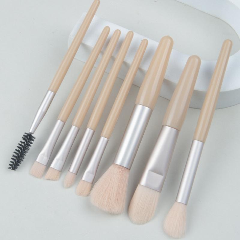 New 8Pcs Makeup Brush Set Makeup Concealer Blush Loose Powder Brush Eye Shadow Highlighter Foundation Brush Beauty Tools