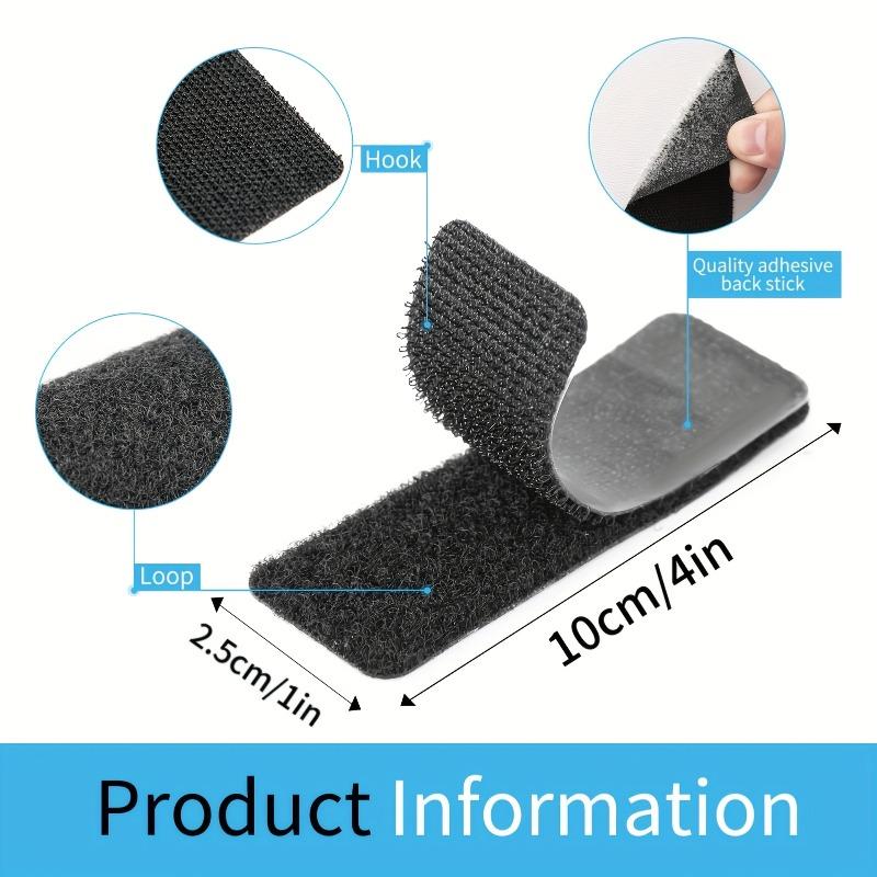 16pairs Heavy Duty Carpet Fixing Tape, Double Sided Adhesive Hook and Loop, Strong Hold Removable No Residue for Rugs Mats