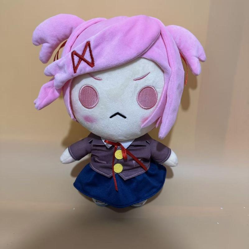 Doki Doki Literature Club Ddlc Plüschtier Sayori Yuri Natsuki Monika Weiche Kuscheltierpuppe Anime Plüschfigur Für Fans Geburtstagsgeschenk Heimdekoration 25cm