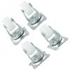 Swivel Casters Bearing Wheels Mount Ball White/silver