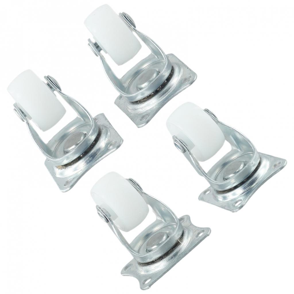 Swivel Casters Bearing Wheels Mount Ball White/silver