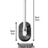 Nástěnná toaletní štětka s dlouhou rukojetí a měkkými štětinami pro efektivní čištění