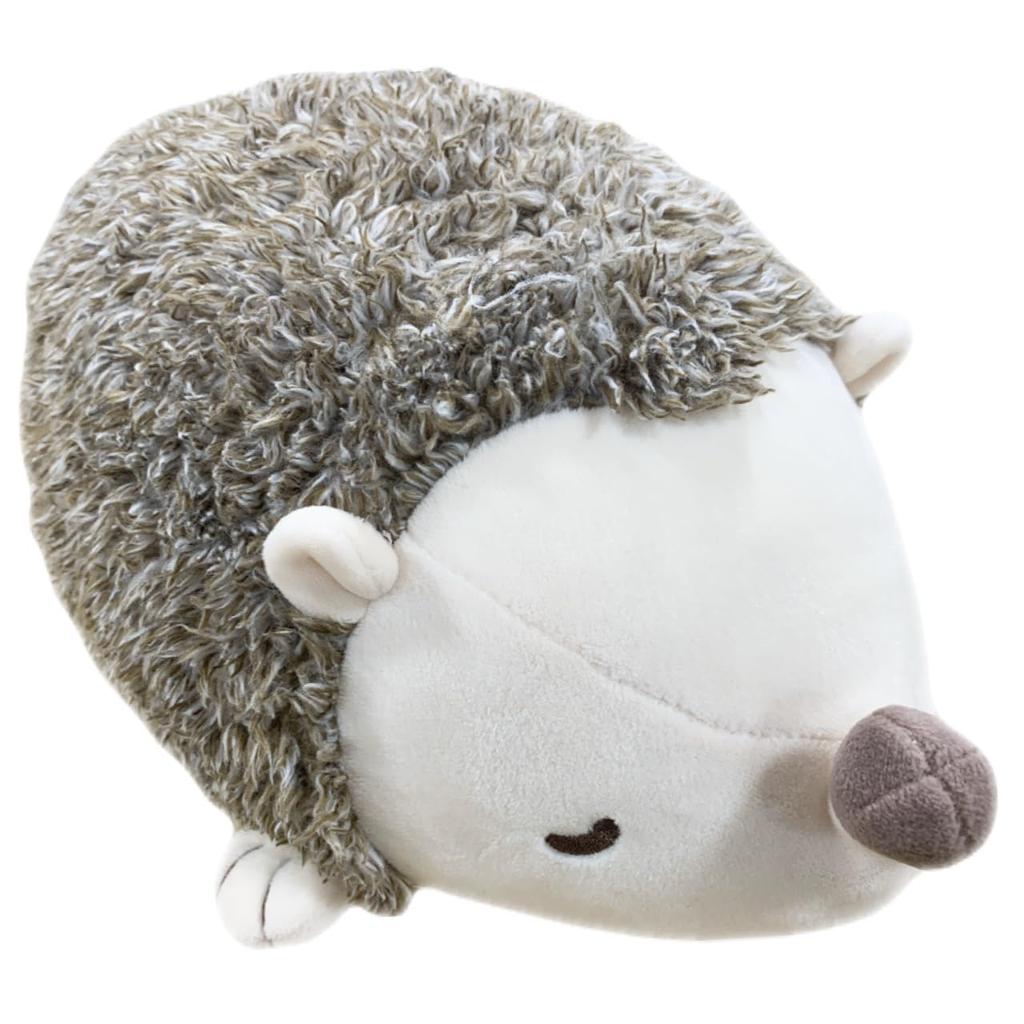 Super cute fluffy body pillow Hedgehog stuffed animal with a cute sleeping face that makes you want to hug it