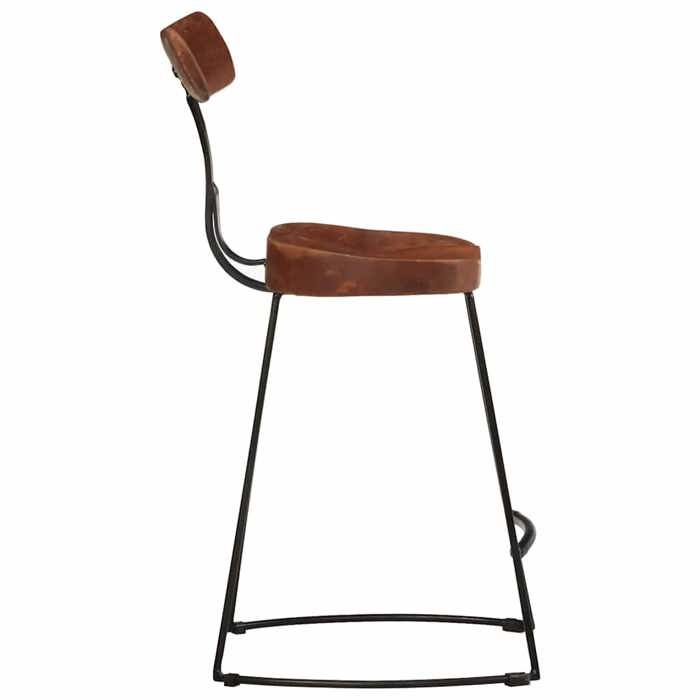 VidaXL Bar Stools Set of 2 49x43x79 Cm Solid Mango Wood, Chair, Kitchen Bar Chair, Bistro Chair 4013526