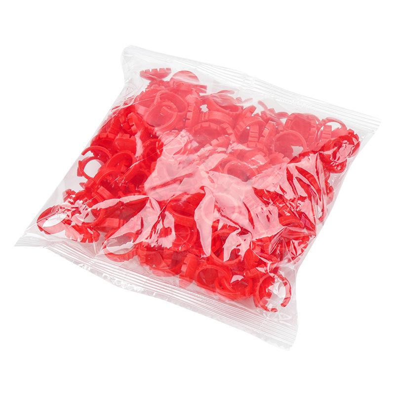 Embroidery Eyelash Extension Ring: Heart-Shaped Blooming Resin Cup (50/Bag)