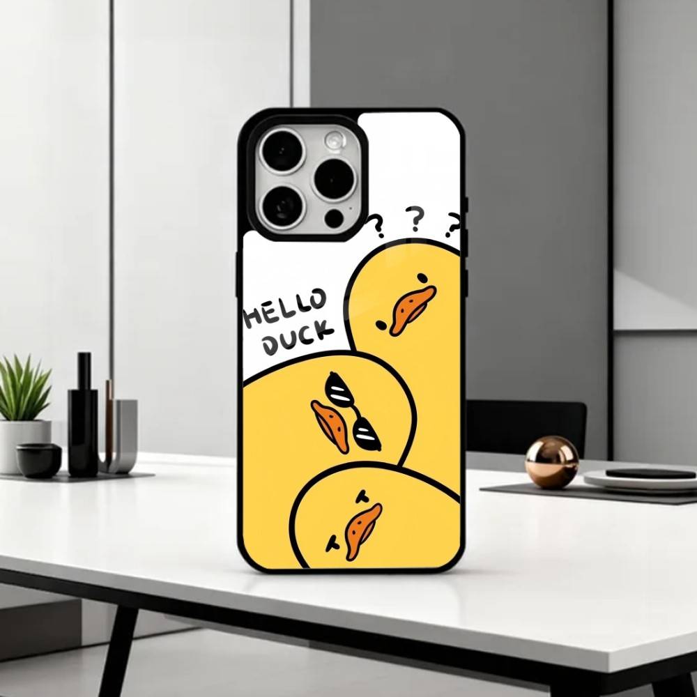 Lovely Yellow D-Duck Phone Case For iPhone17,16,15,14,13,12,11 Plus,Pro Max Magnetic For Magsafe Wireless Charging