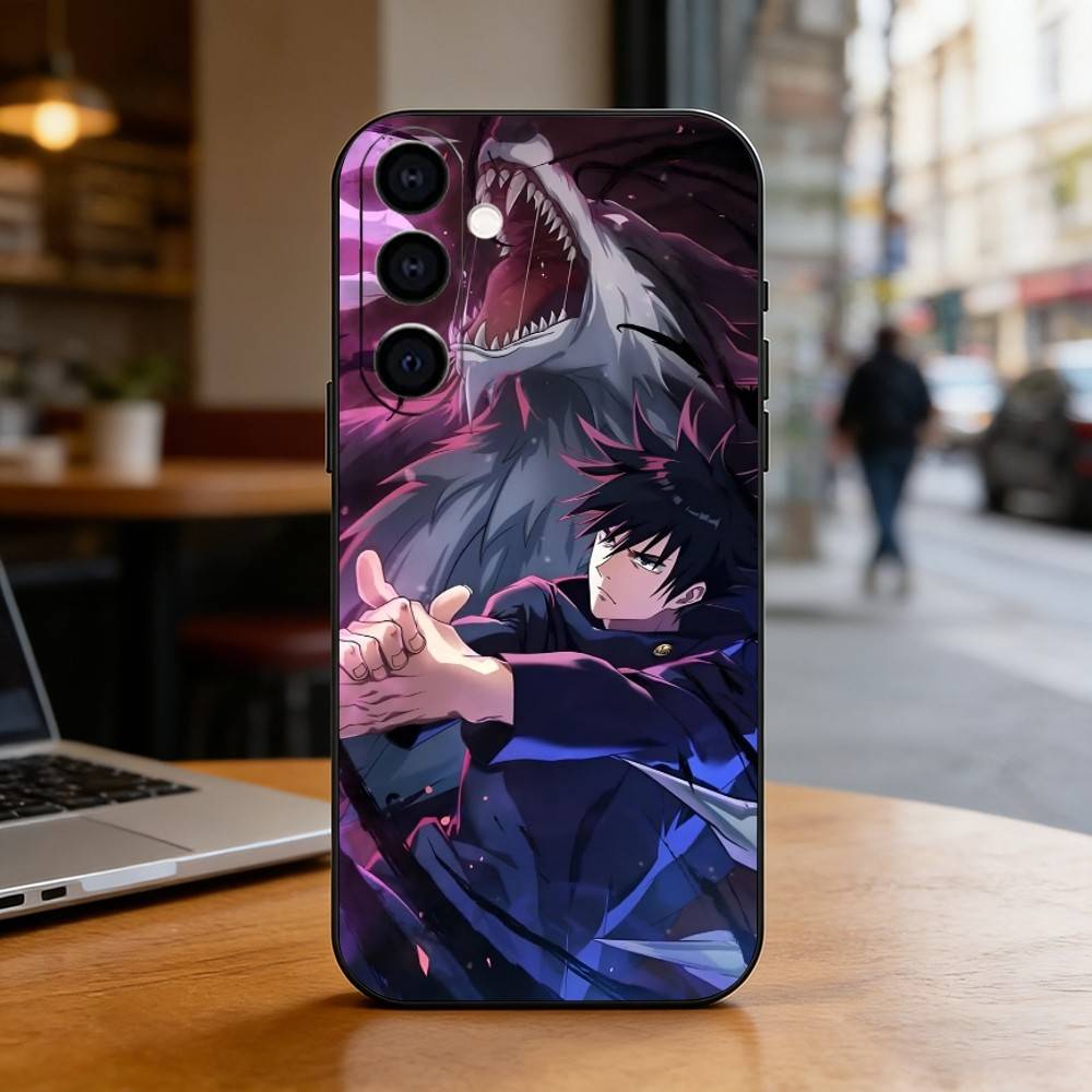 M-Megumi F-Fushiguro Phone Case Black Silicone Soft For Samsung Galaxy A73,A72,A71,A70,A53,A52,A51