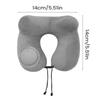 Travel Neck Pillow  Inflatable U Shape Neck Support Pillow Plush Sleeper for Travel Sleeping Napping Bedroom Airplane Office