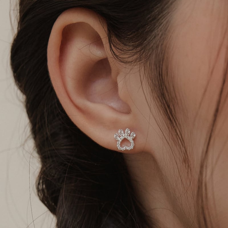 

TATIANA (925 Silver) Kitty Step Earrings EC3129 Gold Plated