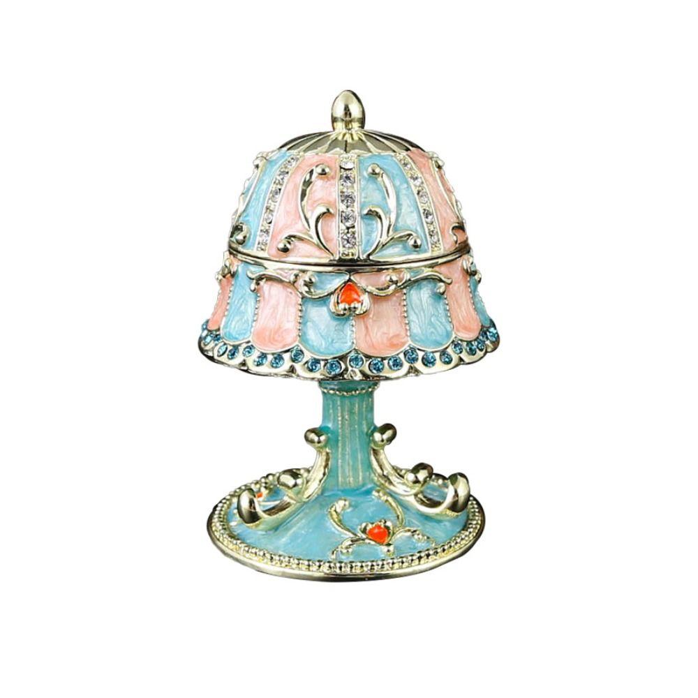 Hand-Painted Enamel European Style Jewelry Case Home Storage Ornament  Complex Jewelry Box
