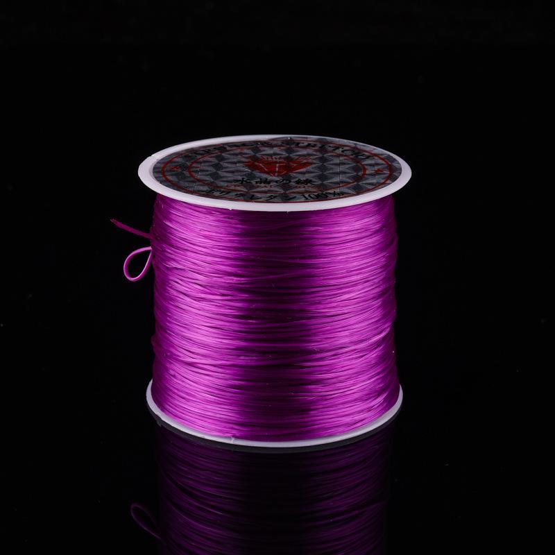 Fil Plat en Cristal Élastique pour Perles DIY et Création de Bracelets