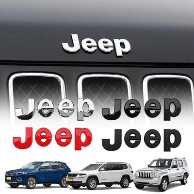 3D Car Logo Emblem Badge for Renegade Wrangler JK JL Grand Cherokee Hood Trunk Side Auto Exterior Modification Accessories