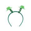 Adult Irish Shamrock Hairband with Shinning Sequins Glitter Powder Saint Patricks Day Headband Carnivals Hair Hoop