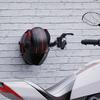 Motorcycle Helmet Hook Racks Wall Mount Shelf Storage Holder Helmet Display