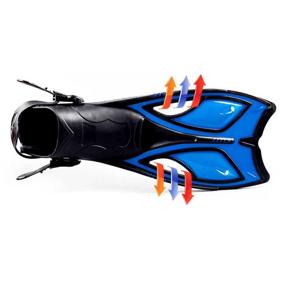 1 Paar modische Unisex leichte Tauchflossen mit offenem Absatz, Schnorchel, Schwimmbecken, Trainingsflossen
