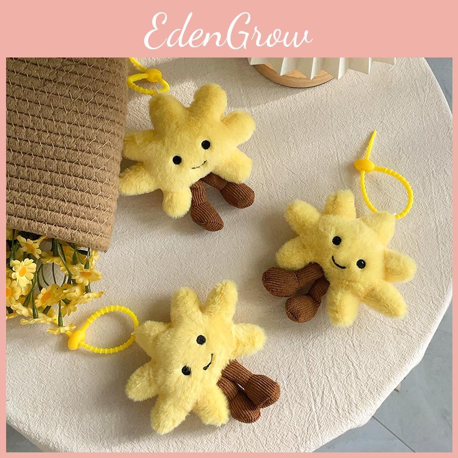 Shape Sun Plush Doll Pendant Key Chain Decor For Birthday Gifts Collectors And