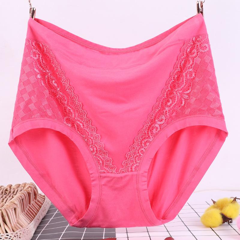 תחתוני תחתונים לנשים במידות גדולות בצבע אחיד רך לנשימה תחתונים לגיל הביניים