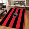 Bayer 04 Leverkusen Flannel Pattern Square Carpet,Area Rug,Carpet Rug for Living Room Bedroom Sofa Playroom Decor,Non-slip Floor Mat
