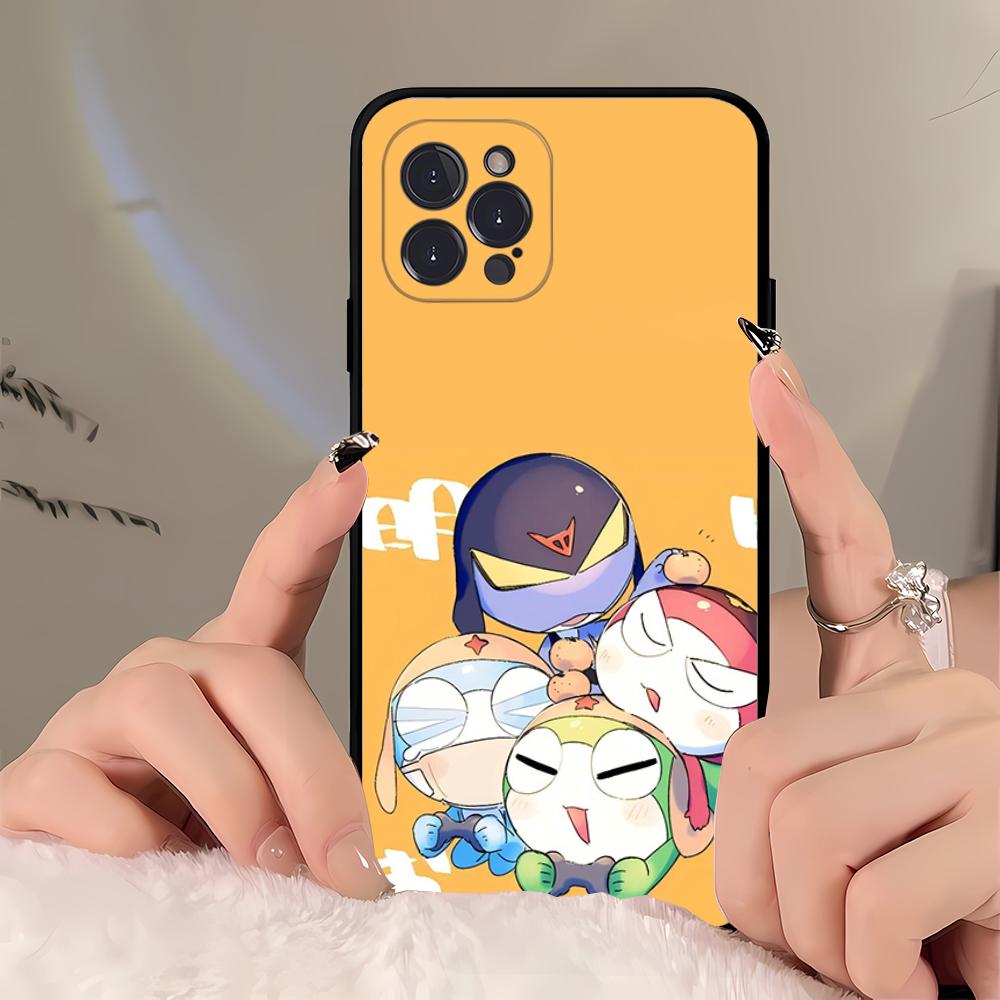 Cartoon Keroro Gunsou Frog  Phone Case For iPhone 16 15 14 11 12 13 Mini Pro XS Max Cover 6 7 8 Plus X Funda Shell