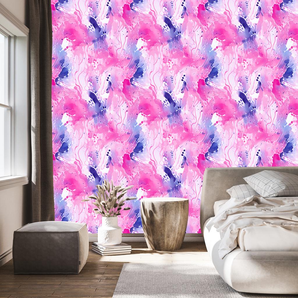 Pink Purple Ink Lavender Wallpaper for Living Room and Bedroom 50x1000